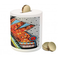 Funky Abstract Music Piggy Bank