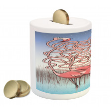 Flamingos Maze Game Joy Piggy Bank