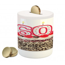 Party Cake Candle Piggy Bank