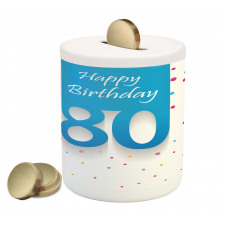 Polka Dots Birthday Piggy Bank