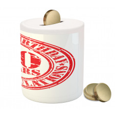 Grunge Stamp 90 Piggy Bank