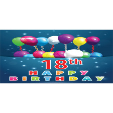18 Birthday Balloons Piggy Bank