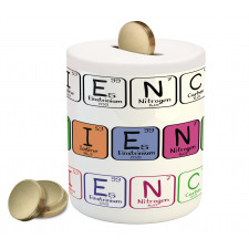 Science Letters Piggy Bank