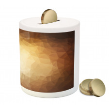 Abstract Triangles Mosaic Piggy Bank