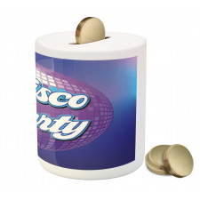 Retro Letter Disco Ball Piggy Bank