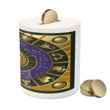 Zodiac Horoscope Art Piggy Bank