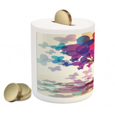 Colorful Spring Tree Piggy Bank