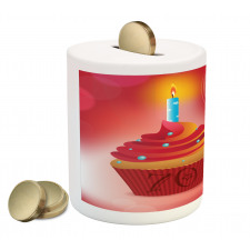 Cupcake Abstract Piggy Bank