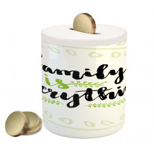 Lettering Phrase Piggy Bank