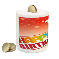 Teenage Party Invitation Piggy Bank