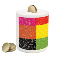 Vibrant Rainbow Colors Piggy Bank