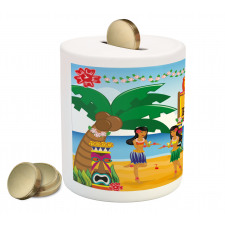 Luau Party Dance Piggy Bank