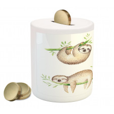 Babies Palm Leaves Piggy Bank