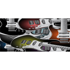 Colorful Guitars Piggy Bank