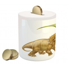 2 Dinosaurs Pattern Piggy Bank