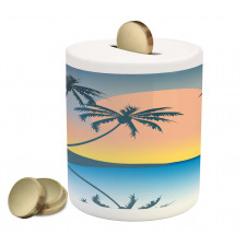 Tropical Island Exotic Piggy Bank