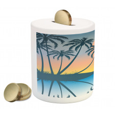 Tropical Island Exotic Piggy Bank