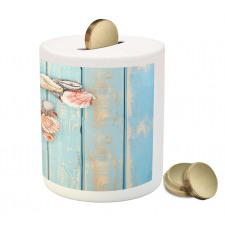 Coastal Soft Colored Piggy Bank