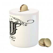 Noble Royal Initials J Piggy Bank