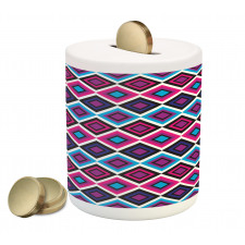 Psychedelic Lines Piggy Bank