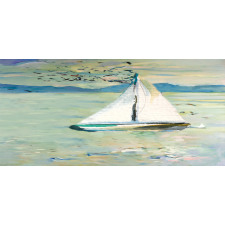 Monet Sailing Boat Piggy Bank