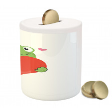 Funny Cartoon Frog Piggy Bank