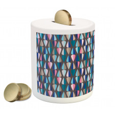 Colored Drop Shapes Piggy Bank