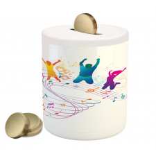 Dancing People Music Piggy Bank