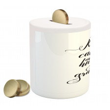 Hugging Grandma Calligraphy Piggy Bank