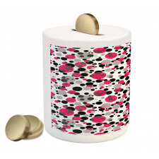 Retro Circle Dots Piggy Bank