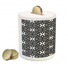 Monochrome Details Piggy Bank