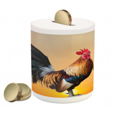 Farm Animal Sunrise Piggy Bank