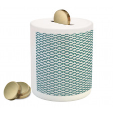 Retro Curves Tile Piggy Bank