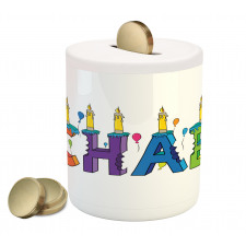 Joyous Name Pattern Piggy Bank