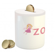 Feminine Baby Girl Name Piggy Bank