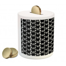 Abstract Monsters Retro Piggy Bank