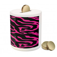 Exotic Safari Stripe Piggy Bank