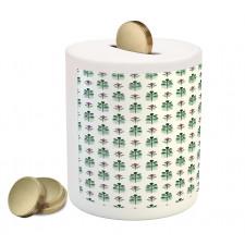 Violet Blossom Botany Piggy Bank