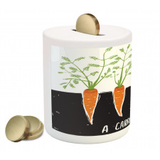 Growing Carrots Piggy Bank