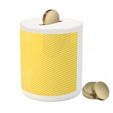 Striped Simple Motif Piggy Bank