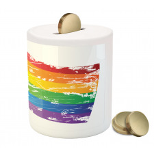 Gay Pride Flag Piggy Bank