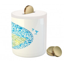 Planet Ecology Theme Piggy Bank