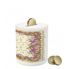 Spring Love Colorful Roses Piggy Bank