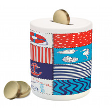 Anchor Helm and Fish Piggy Bank