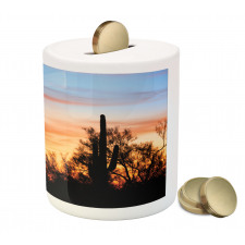 Desert Cactus Wild West Piggy Bank