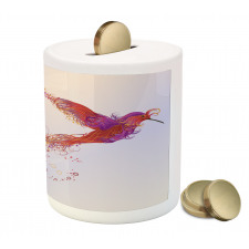 Abstract Hummingbird Piggy Bank