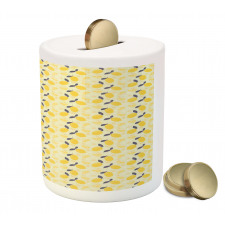 Lemons and Blossoms Piggy Bank