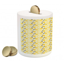 Lemons and Blossoms Piggy Bank