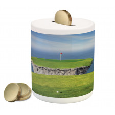 Scenic View of a Golf Link Piggy Bank