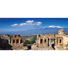 Greek Roman Ruins Landscape Piggy Bank